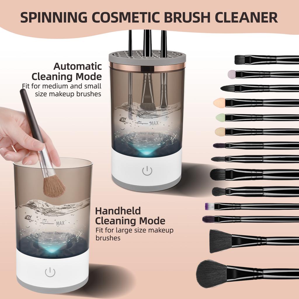 Limpia brochas electrico brush cleaner :GlamSpin Brush Cleaner